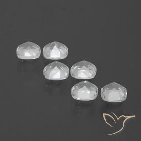 2.95 ct natürliche Weiß Topas-Edelsteine, Kissen, VVS-VS