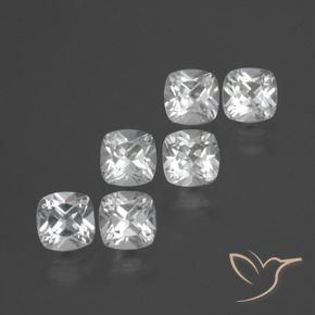 2.75 ct natürliche Weiß Topas-Edelsteine, Kissen, VVS-VS