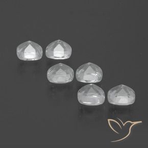 2.75 ct natürliche Weiß Topas-Edelsteine, Kissen, VVS-VS