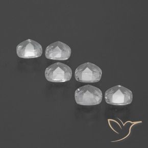 3.08 ct natürliche Weiß Topas-Edelsteine, Kissen, VVS-VS
