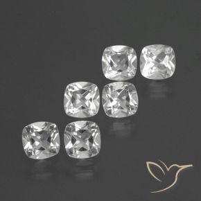 2.88 ct natürliche Klares Weiß Topas-Edelsteine, Kissen, VVS-VS