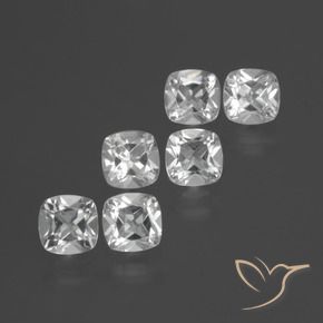 2.71 ct natürliche Klares Weiß Topas-Edelsteine, Kissen, VVS-VS