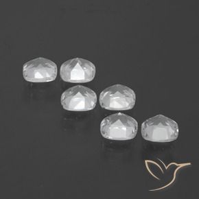 3.00 ct natürliche Weiß Topas-Edelsteine, Kissen, VVS-VS