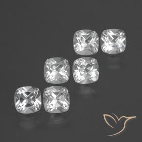 2.73 ct natürliche Weiß Topas-Edelsteine, Kissen, VVS-VS