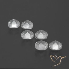 3.04 ct natürliche Weiß Topas-Edelsteine, Kissen, VVS-VS