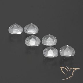 2.91 ct natürliche Weiß Topas-Edelsteine, Kissen, VVS-VS