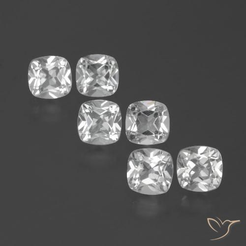 2,96 ct natürliche weißer Topas-Edelsteine, Kissenschliff, VVS-VS