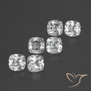 2,96 ct natürliche weißer Topas-Edelsteine, Kissenschliff, VVS-VS