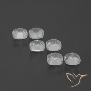 3.23 ct natürliche Weiß Topas-Edelsteine, Kissen, VVS-VS