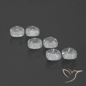 3.05 ct natürliche Weiß Topas-Edelsteine, Kissen, VVS-VS