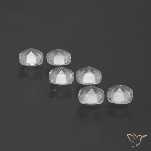 3.03 ct natürliche Klares Weiß Topas-Edelsteine, Kissen, VVS-VS