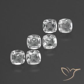 2.75 ct natürliche Weiß Topas-Edelsteine, Kissen, VVS-VS