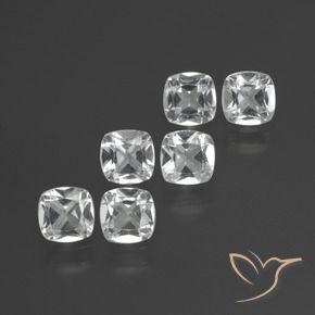 2.69 ct natürliche Klares Weiß Topas-Edelsteine, Kissen, VVS-VS