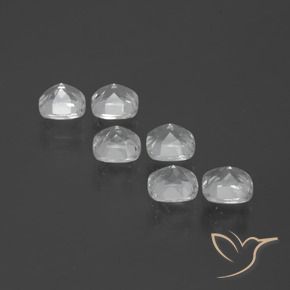 3.08 ct natürliche Weiß Topas-Edelsteine, Kissen, VVS-VS