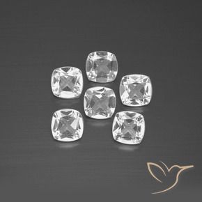 2.68 ct natürliche Weiß Topas-Edelsteine, Kissen, VVS-VS