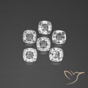2.85 ct natürliche Weiß Topas-Edelsteine, Kissen, VVS-VS