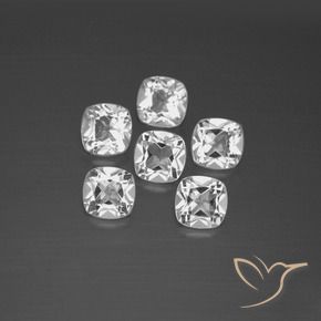 2.99 ct natürliche Weiß Topas-Edelsteine, Kissen, VVS-VS