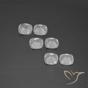 2.99 ct natürliche Weiß Topas-Edelsteine, Kissen, VVS-VS
