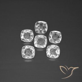 2.74 ct natürliche Klares Weiß Topas-Edelsteine, Kissenschliff, VVS-VS