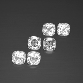 3,14 ct natürliche weißer Topas-Edelsteine, Kissenschliff, VVS-VS