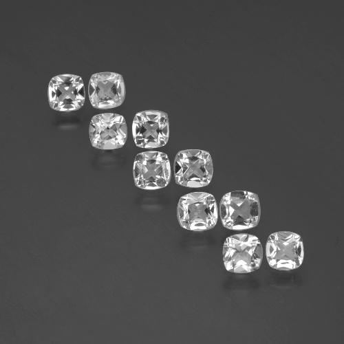 4,37 ct natürliche weißer Topas-Edelsteine, Kissenschliff, VVS-VS