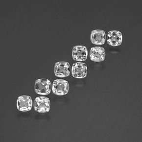 4,37 ct natürliche weißer Topas-Edelsteine, Kissenschliff, VVS-VS