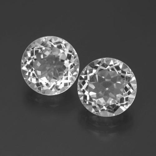 7,13 ct natürliche weißer Topas-Edelsteine, Rundschliff, VVS-VS