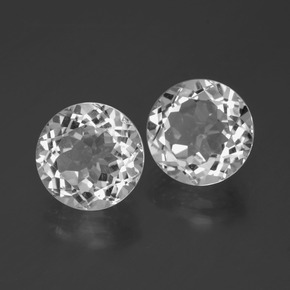 7,13 ct natürliche weißer Topas-Edelsteine, Rundschliff, VVS-VS