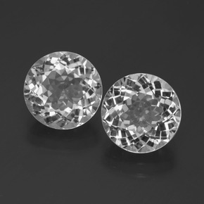 6,98 ct natürliche weißer Topas-Edelsteine, Rundschliff, VVS-VS