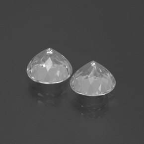 5.56 ct natürliche Weiß Topas-Edelsteine, Rund Schliff, VVS-VS