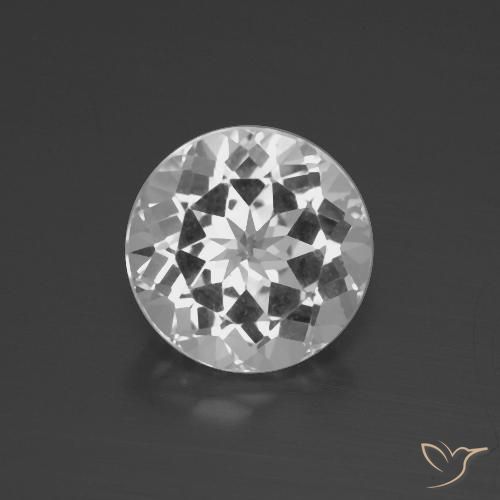 4.50ct Natürlicher Klares Weiß Topas, Runden, VVS-VS