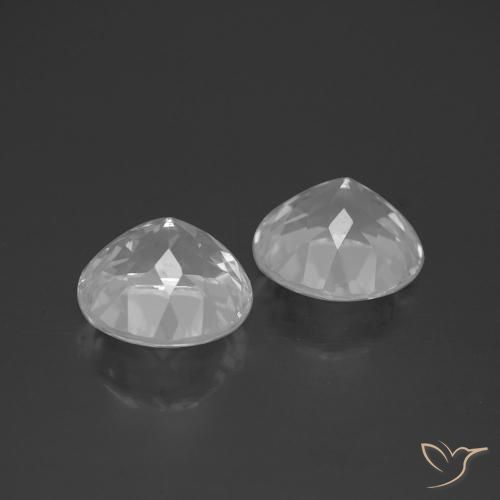 7.00 ct natürliche Klares Weiß Topas-Edelsteine, Runden, VVS-VS