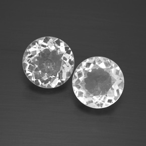 4,22 ct natürliche weißer Topas-Edelsteine, Rundschliff, VVS-VS