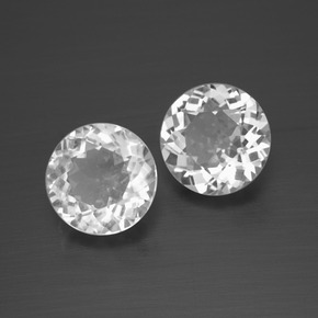 4,22 ct natürliche weißer Topas-Edelsteine, Rundschliff, VVS-VS