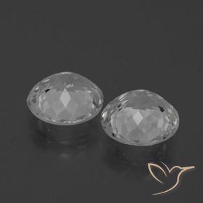5.38 ct natürliche Klares Weiß Topas-Edelsteine, Runden, VVS-VS