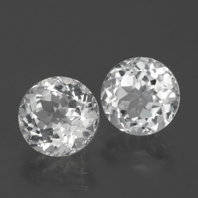 5,23 ct natürliche weißer Topas-Edelsteine, Rundschliff, VVS-VS