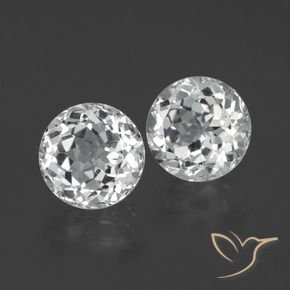 8.00 ct natürliche Klares Weiß Topas-Edelsteine, Runden, VS-SI