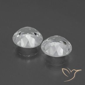 7.50 ct natürliche Klares Weiß Topas-Edelsteine, Rund Schliff, VVS-VS