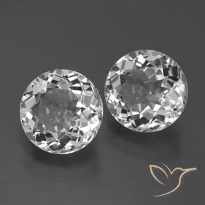 7,05 ct natürliche weißer Topas-Edelsteine, Rundschliff, VVS-VS