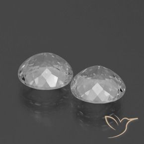 7,05 ct natürliche weißer Topas-Edelsteine, Rundschliff, VVS-VS