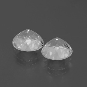 6.61 ct natürliche Klares Weiß Topas-Edelsteine, Rund Schliff, VVS-VS