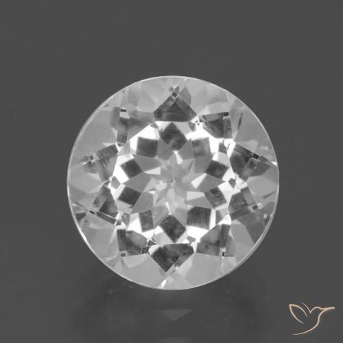 4.33ct Natürlicher Klares Weiß Topas, Runden, VVS-VS