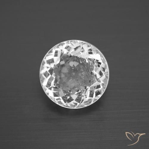 4.30ct Natürlicher Weiß Topas, Runden, VS