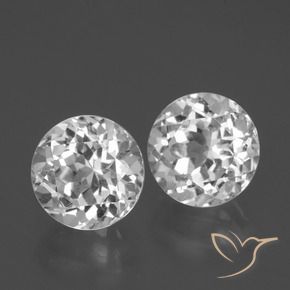 4.83 ct natürliche Klares Weiß Topas-Edelsteine, Runden, VS