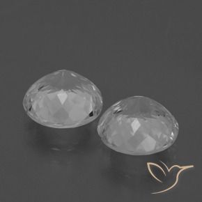 6.30 ct natürliche Klares Weiß Topas-Edelsteine, Runden, VVS-VS
