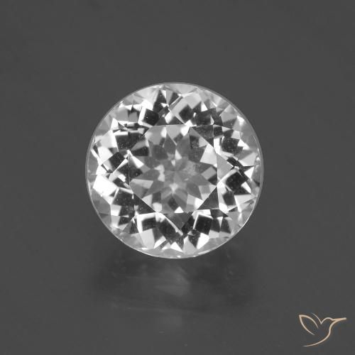 4.59ct Natürlicher Klares Weiß Topas, Runden, VVS-VS