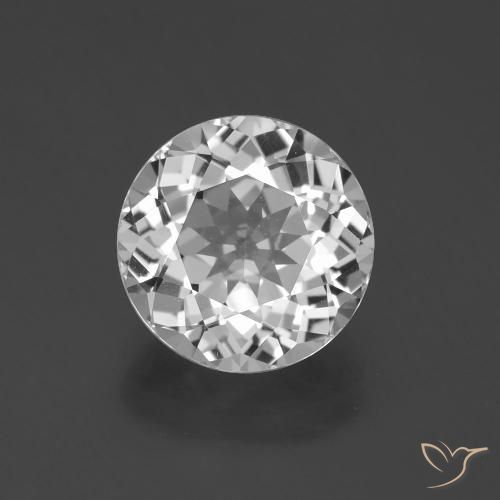 4.75ct Natürlicher Klares Weiß Topas, Runden, VVS-VS