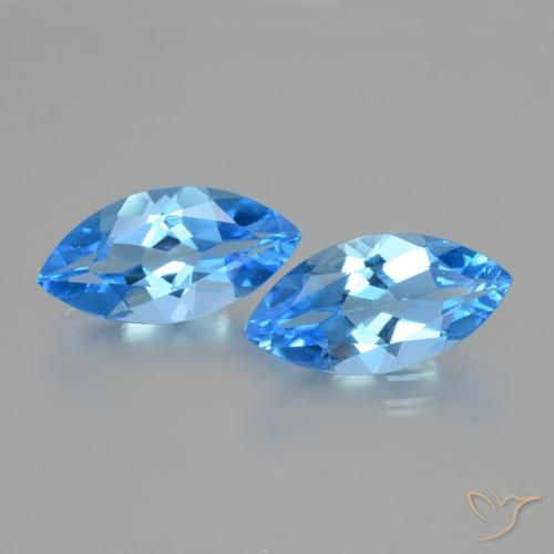 8.79ctw Natürlicher Swiss Blue Topas, Marquise, VVS