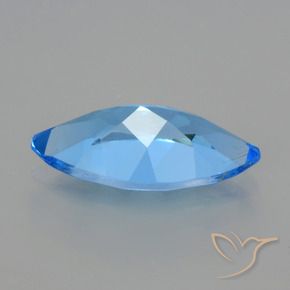 4,30 ctw natürlicher blauer Topas, Marquise, VVS-VS