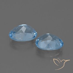 6.30 ct natürliche Himmerlblau Topas-Edelsteine, Oval, VVS